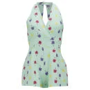 LOVE Women's Palm Print Playsuit - Multi - XS - Multi Image 1