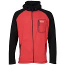 55 Soul Men's Zion Zip Through Fleece Sweatshirt - Red/Black - S - Red/Black Image 1