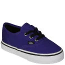 Vans Authentic Toddlers' Canvas Trainers - Dark Purple/True White - 4 - Dark Purple/True White Image 1