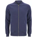 Firetrap Men's Phoenix Quilted Zip Sweatshirt - Peacoat - S - Blue Image 1