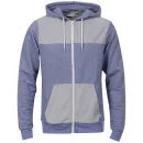D-Code Men's Noah Loopback Zip Thru Sweatshirt - Blue Salt & Pepper - S - Blue Salt & Pepper Image 1