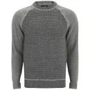 Firetrap Men's Contrast Sleeve Raglan Sweatshirt - Mid Grey Marl - S - Grey Image 1