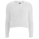 Vero Moda Women's Fluffy Jumper - Snow White - XS/UK 8 - White Image 1