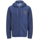 Rip Curl Men's Palm Stamp Logo Full Zip Hoody - Navy Marl - S - Blue Image 1