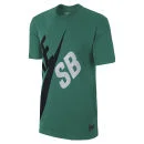 Nike SB Men's Big Logo T-Shirt - Mystic Green/Black - S - Green Image 1