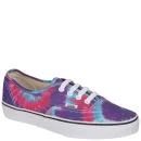 Vans Authentic Tie Dye Canvas Trainer - Pink/Purple - 3 - Pink/Purple Image 1