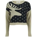 Vero Moda Women's Lucila Reindeer Christmas Jumper - Black - XS - Black Image 1