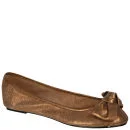 Stylist Pick 'Heidi' Women's Bow Ballerina Pump - Bronze - 3 - Bronze Image 1