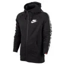 Nike Men's AW77 Full Zip Hoody Tape Logo - Black - M - Black Image 1