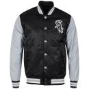 Majestic Men's Chicago White Sox Bleacher Satin Jacket - Black - S - Black Image 1