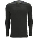 Jack & Jones Men's Originals Mars O-Neck Solid Jumper - Pirate Black - S - Black Image 1