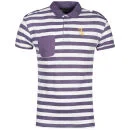 Soul Star Men's Nautical Polo-Shirt - Purple - S - Purple Image 1