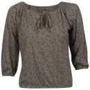 Brave Soul Women's Lucie Floral Top - Brown Combo - S - Brown Image 1