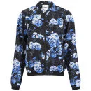 ONLY Women's Rayne Floral Bomber Jacket - Blue - XS/UK 4 - Blue Image 1