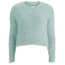 Vero Moda Women's Fluffy Jumper - Mint - XS/UK 8 - Green Image 1