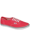 Vans Authentic Lo-Pro Canvas Trainer - Paradise Pink/True White - 3 - Paradise Pink/True White Image 1