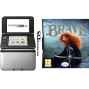 Nintendo 3DS XL Console (Silver and Black) Bundle Includes Brave: The Video Game Image 1