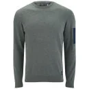Jack & Jones Men's Core Future Crew Knitted Jumper - Light Grey Melange - S - Grey Image 1