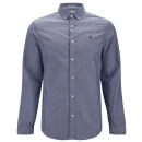 Original Penguin Men's Long Sleeve Oxford Shirt - Patriot Blue - S - Patriot Blue Image 1