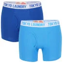 Tokyo Laundry Men's Huck 2-Pack Boxers - Bright Blue/True Blue - S - Bright Blue/True Blue Image 1