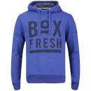 Boxfresh Men's Hagro Graphic Print Hoody - Blue Marl Fleck - S - Blue Marl Image 1
