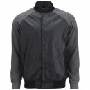 Brave Soul Men's New Jersey Baseball Jacket - Black - S - Black Image 1