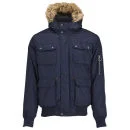 Ringspun Men's Trev Bomber Parka Coat - Navy - S - Navy Image 1