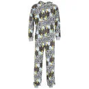 Homer Simpson Men's Lazy Printed Onesie - Black - S - Black Image 1
