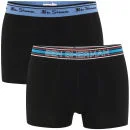 Ben Sherman Men's 2-Pack Boxers - Black and Red With Contrast Waistband - S - Black/Red Image 1