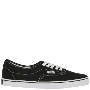 Vans LPE Canvas Trainers - Black/White - 3 - Black/White Image 1