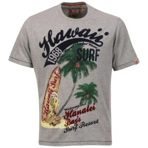 Tokyo Laundry Men's Hahalei T-Shirt - Light Grey Marl - S - Light Grey Marl Image 1