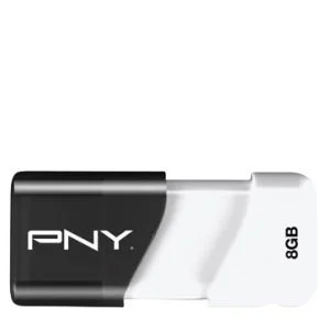 PNY Compact Black Attache 8GB USB 2.0 Flash Drive Image 1