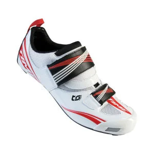 Time Ulteam Tri Carbon Triathlon Cycling Shoes - EU 39 - White/Red Image 1