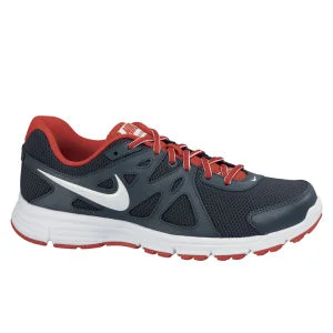 Nike Men's Revolution 2 Running Shoes - Charcoal/White/Red - 7 - Grey/White/Red Image 1