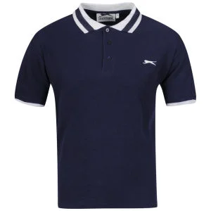 Slazenger Men's Waffle Polo - Navy - S - Navy Image 1