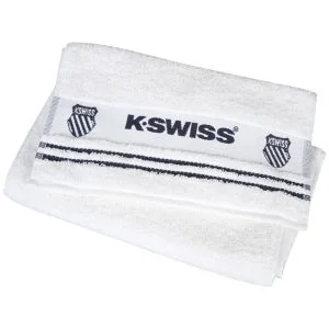K-Swiss Logo Towel - White/Navy Image 1