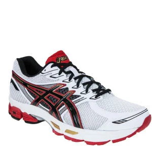 Asics Men's Gel Phoenix 6 Running Trainers - White/Black/Red - 7 - White/Black/Red Image 1