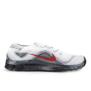 Nike Men's Free Flyknit + Running Shoes - Silver - 7 - Grey Image 1
