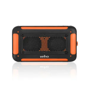 Veho Vecto Water Resistant Wireless Speaker with Integrated 6000mah Phone/Tablet Charger - Sports Orange Image 1