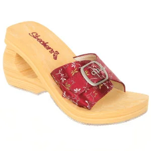 Skechers Women's Sandals - Burgundy - 4 - Red Image 1