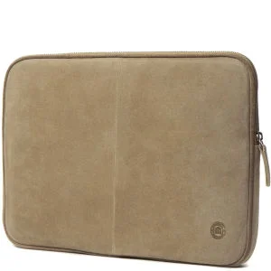 dbramante1928 Leather Netbook Case 11 Inch - 12 Inch - Beige Suede and Brown Piping Image 1