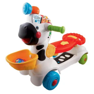 Vtech 3-in-1 Zebra Scooter Image 1