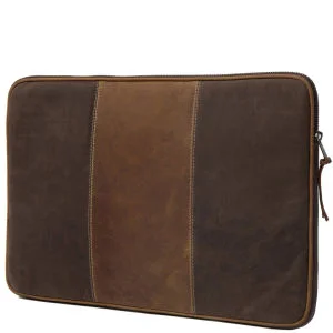dbramante1928 Leather Case for up to 16 Inch Laptops and Notebooks - Hunter Brown Stripe Image 1