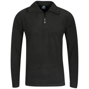 Trespass Men's 1/2 Zip M-Fleece - Black - S - Black Image 1