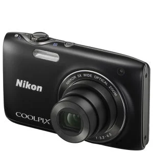 Nikon Coolpix S3100 Compact Digital Camera - Black (14MP, 5x Optical Zoom, 2.7 Inch LCD) - Grade A Refurb Image 1
