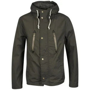 Jack & Jones Vintage Men's Coated Jacket - Dark Green - L - Dark Green Image 1