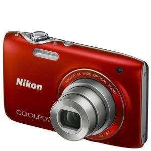 Nikon Coolpix S3100 Compact Digital Camera - Red (14MP, 5x Optical Zoom, 2.7 Inch LCD) - Grade A Refurb Image 1