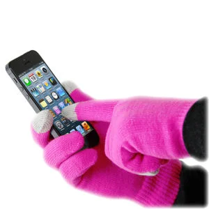 Smart Glove Touch Glove for Smartphone - Pink Image 1