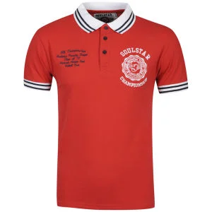Soul Star Men's Diplomat Polo Shirt - Red - S - Red Image 1