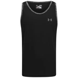 Under Armour Men's Tech Tank Top - Black/Steel - S - Black/Steel Image 1